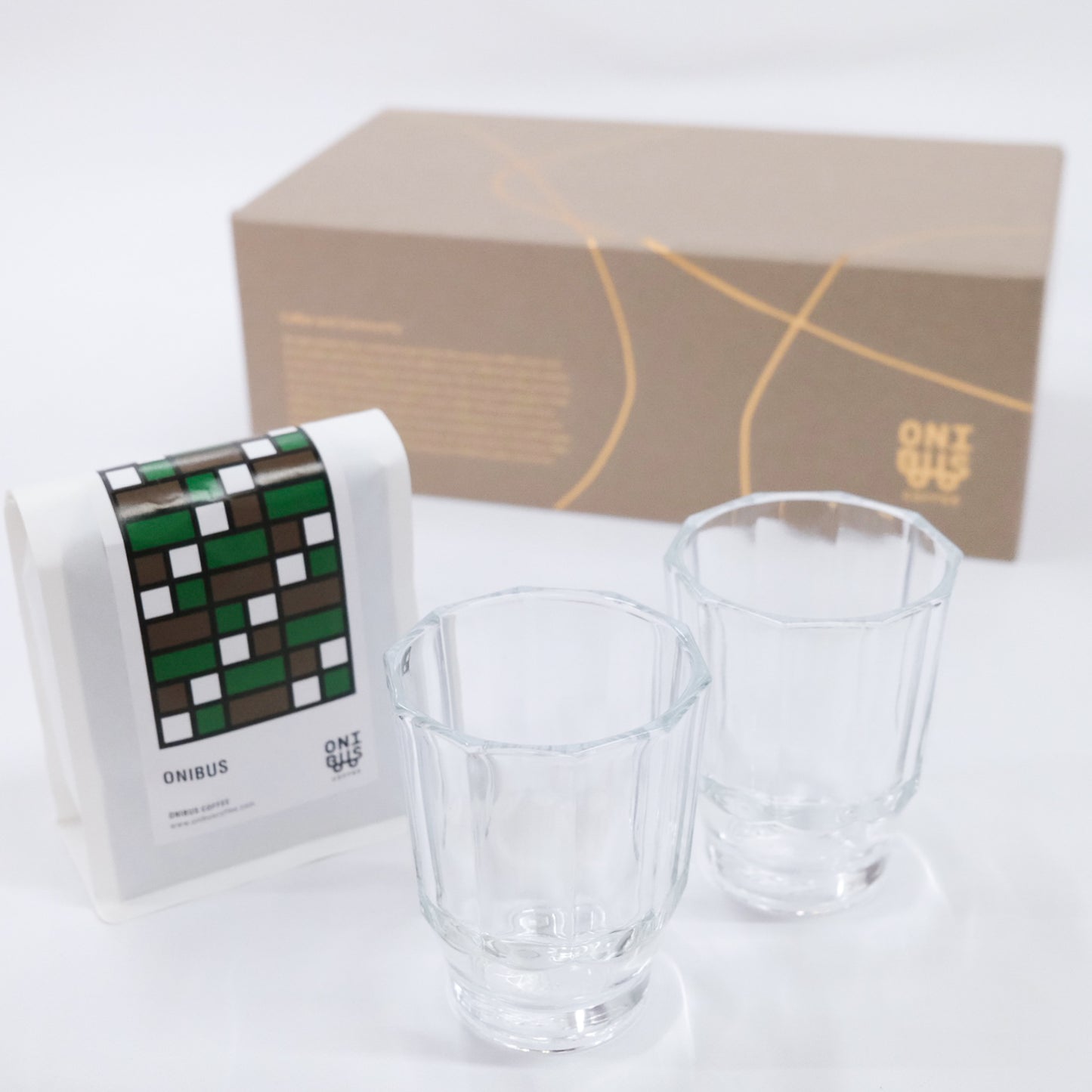 コーヒーギフト [オニバスブレンド&オリジナルグラスセット]